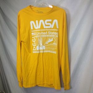 Creative Empire Men’s Yellow NASA Graphics T-Shirt